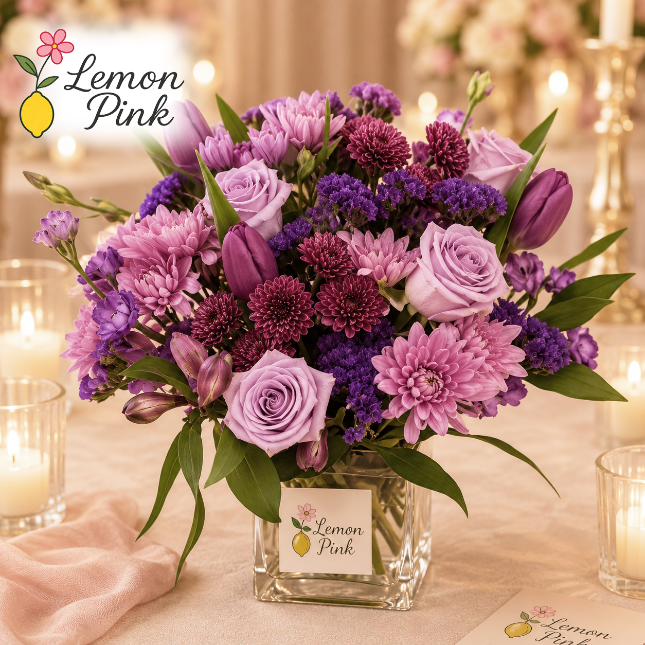 Purple arrangement
