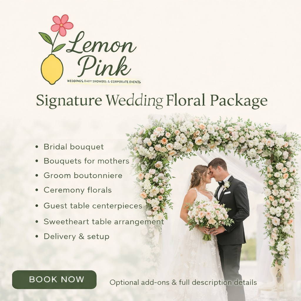 Signature Wedding Floral Package — $2,950 (Starting Price)