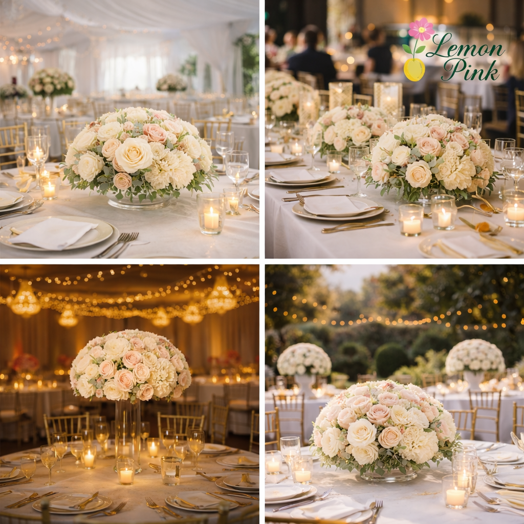 Signature Event Table Floral Centerpiece