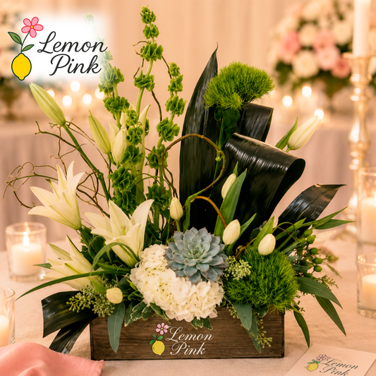 White wild flower arrangement